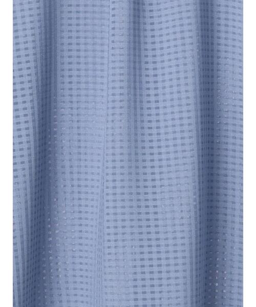 ehka sopo（エヘカソポ）の「シアーチェックバンドカラーシャツ（シャツ/ブラウス・レディース・ブラック/キナリ/ブルー・F）」の6枚目の写真