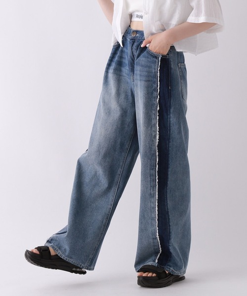 repipi armario(レピピ アルマリオ)の「サイドフリンジホックデニム(デニムパンツ・キッズ・ブルー系・SMALL/MEDIUM/LARGE)」の14枚目の写真