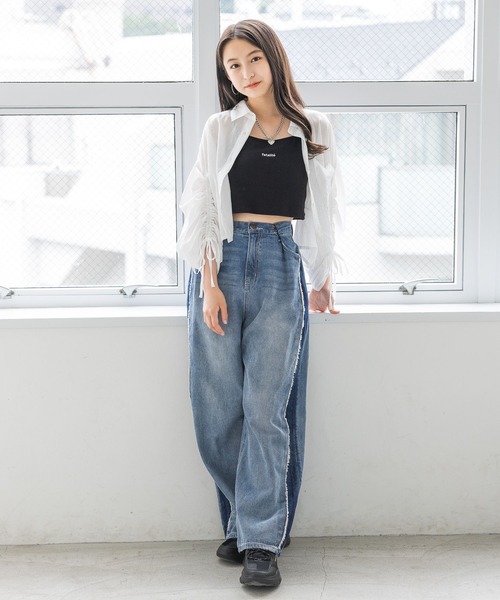 repipi armario(レピピ アルマリオ)の「サイドフリンジホックデニム(デニムパンツ・キッズ・ブルー系・SMALL/MEDIUM/LARGE)」の18枚目の写真