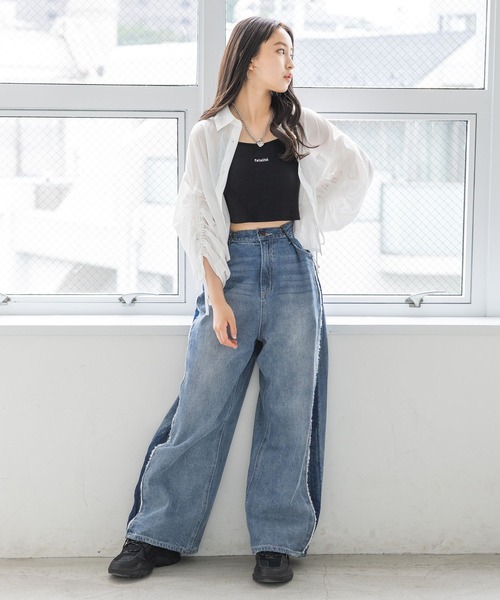 repipi armario(レピピ アルマリオ)の「サイドフリンジホックデニム(デニムパンツ・キッズ・ブルー系・SMALL/MEDIUM/LARGE)」の16枚目の写真