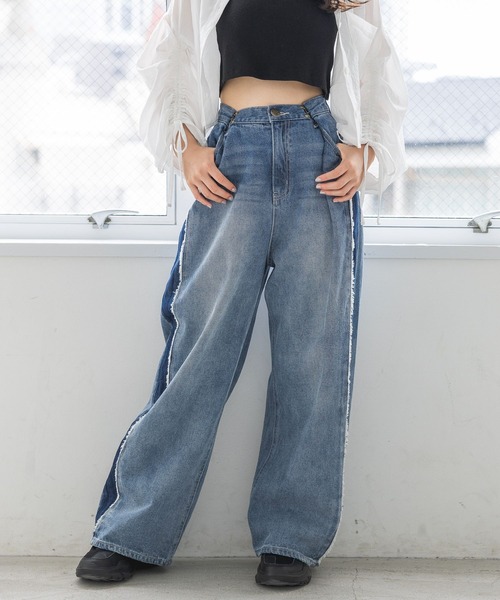 repipi armario(レピピ アルマリオ)の「サイドフリンジホックデニム(デニムパンツ・キッズ・ブルー系・SMALL/MEDIUM/LARGE)」の15枚目の写真