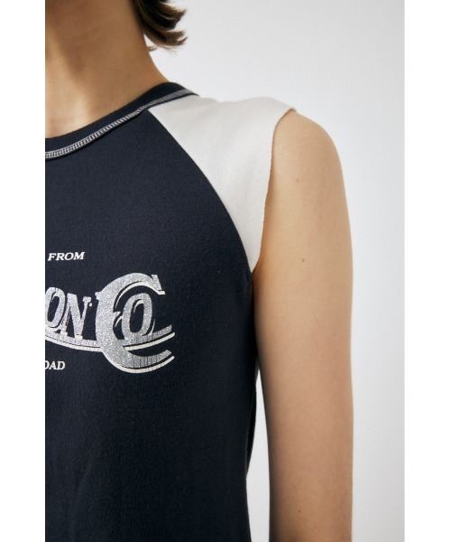 MOUSSY(マウジー)の「TINY RAGLAN NS Tシャツ(タンクトップ・レディース・アイボリー/ライトブラック/ライトブルー・FREE)」の17枚目の写真