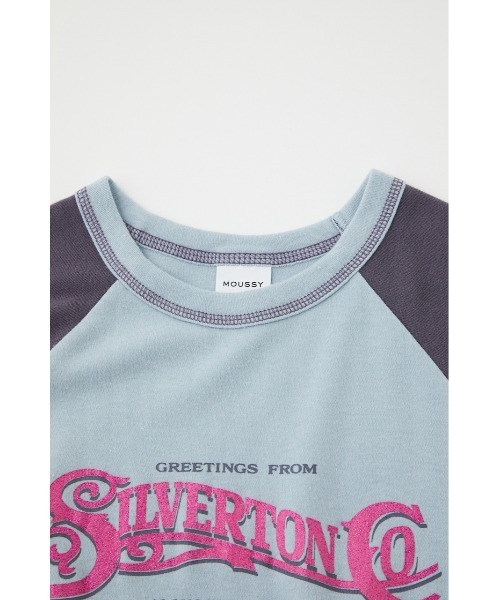 MOUSSY(マウジー)の「TINY RAGLAN NS Tシャツ(タンクトップ・レディース・アイボリー/ライトブラック/ライトブルー・FREE)」の21枚目の写真