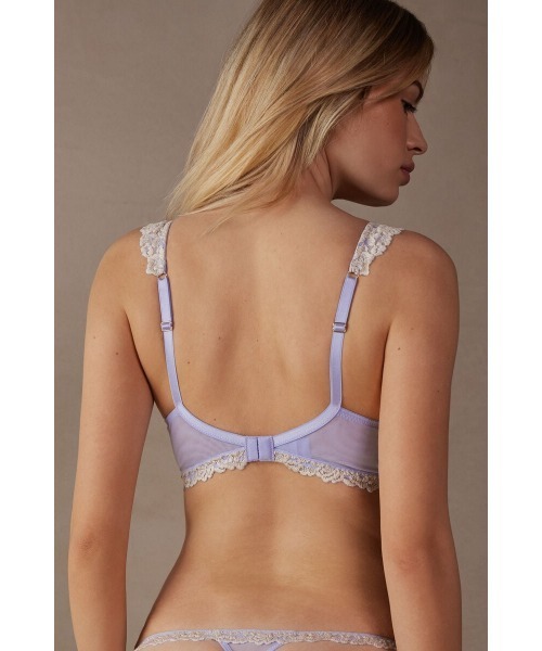 Intimissimi（インティミッシミ）の「Pretty Flowers Giorgia バルコネットブラ（ブラジャー・レディース・ラベンダー/ブルーグリーン/プラム/ライトグレー・70B/70C/75B/75C/80B/80C/85B）」の5枚目の写真