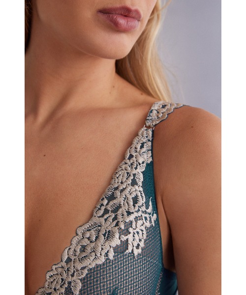Intimissimi（インティミッシミ）の「Pretty Flowers Giorgia バルコネットブラ（ブラジャー・レディース・ラベンダー/ブルーグリーン/プラム/ライトグレー・70B/70C/75B/75C/80B/80C/85B）」の12枚目の写真