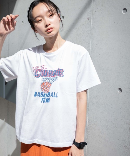 WEGO(ウィゴー)の「WEGO/ヴィンテージライクスポーツグラフィックT(Tシャツ/カットソー・レディース・ネイビー/その他1/その他2/その他3/その他4/オフホワイト・FREE)」の5枚目の写真