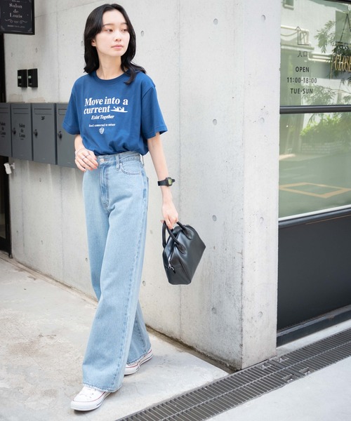 WEGO(ウィゴー)の「WEGO/ヴィンテージライクスポーツグラフィックT(Tシャツ/カットソー・レディース・ネイビー/その他1/その他2/その他3/その他4/オフホワイト・FREE)」の20枚目の写真