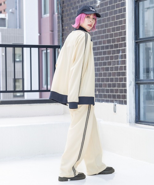 PBLIM（ページボーイリム）の「PBLIM/トラックパンツ（その他パンツ・レディース・ベージュ/ブラック/オフホワイト・LARGE/MEDIUM）」の6枚目の写真