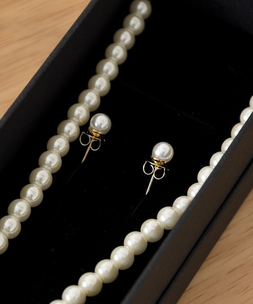 salle de bal（サルデバル）の「パールアクセ セット 1連ネックレス ピアス イヤリング セレモニー 冠婚葬祭 結婚式 パール MEI ACCE SET 1 TAM（ネックレス・レディース・その他2/その他1・FREE）」の15枚目の写真