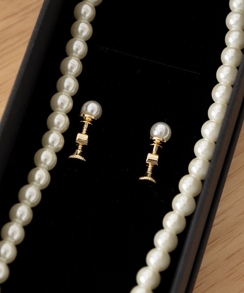 salle de bal（サルデバル）の「パールアクセ セット 1連ネックレス ピアス イヤリング セレモニー 冠婚葬祭 結婚式 パール MEI ACCE SET 1 TAM（ネックレス・レディース・その他2/その他1・FREE）」の14枚目の写真