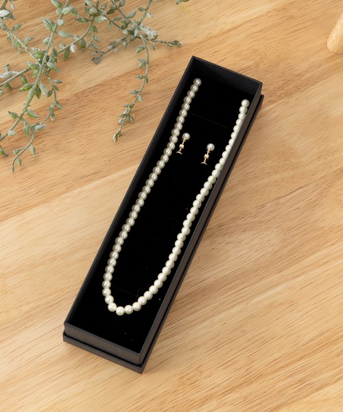 salle de bal（サルデバル）の「パールアクセ セット 1連ネックレス ピアス イヤリング セレモニー 冠婚葬祭 結婚式 パール MEI ACCE SET 1 TAM（ネックレス・レディース・その他2/その他1・FREE）」の16枚目の写真