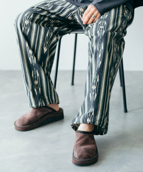 JOURNAL STANDARD（ジャーナルスタンダード）の「トライバル柄 プリントネル オーバーパンツ（その他パンツ・メンズ・ブラック/ネイビー/ボルドー・SMALL/MEDIUM/LARGE）」の19枚目の写真