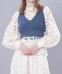 FUMIE=TANAKA / フミエタナカ | 2021SS | レース タンクトップ | 2 | アイボリー | レディース FUMIE=TANAKA / フミエタナカ | 2021SS | レース タンクトップ