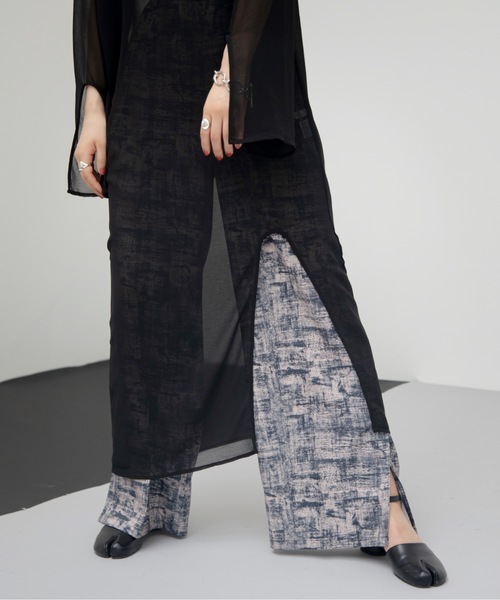 VACANCY(ヴァカンシー)の「シアースリットワンピース(ワンピース・レディース・アイボリー/ブラック・FREE)」の6枚目の写真