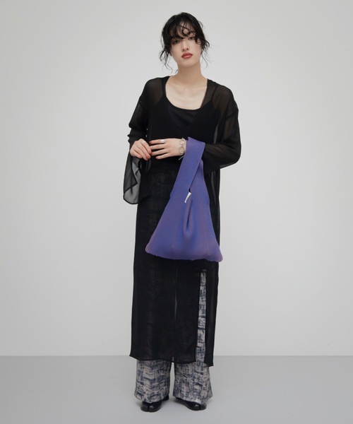 VACANCY(ヴァカンシー)の「シアースリットワンピース(ワンピース・レディース・アイボリー/ブラック・FREE)」の13枚目の写真