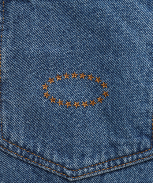 PULP/417EDIFICE（パルプフォーワンセブンエディフィス）の「【AFB / エーエフビー】STUDS DAMAGED BAGGY PANTS（デニムパンツ・メンズ・ブルー系その他・LARGE）」の9枚目の写真