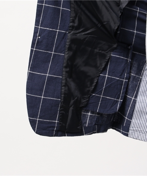 OUTLET(アウトレット)の「【CIAOPANIC TYPY】麻コットンウィンドペンテーラー(テーラードジャケット・メンズ・ネイビー・LARGE/SMALL/MEDIUM)」の7枚目の写真