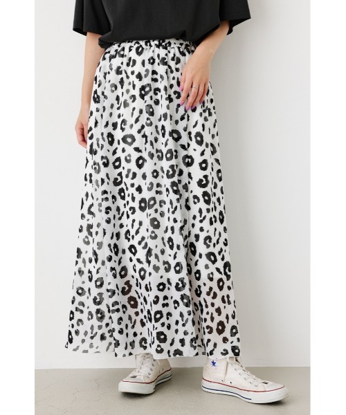 RODEO CROWNS WIDE BOWL（ロデオクラウンズワイドボウル）の「アニマルアソートプリントスカート（スカート・レディース・ブラウン系その他/ベージュ系その他/ホワイト系その他・FREE）」の2枚目の写真