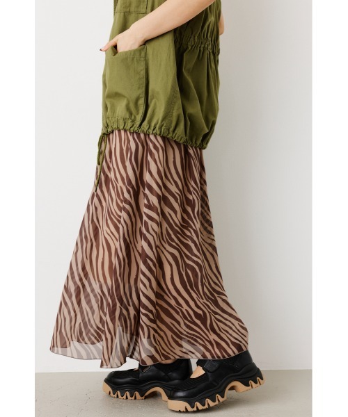 RODEO CROWNS WIDE BOWL（ロデオクラウンズワイドボウル）の「アニマルアソートプリントスカート（スカート・レディース・ブラウン系その他/ベージュ系その他/ホワイト系その他・FREE）」の8枚目の写真