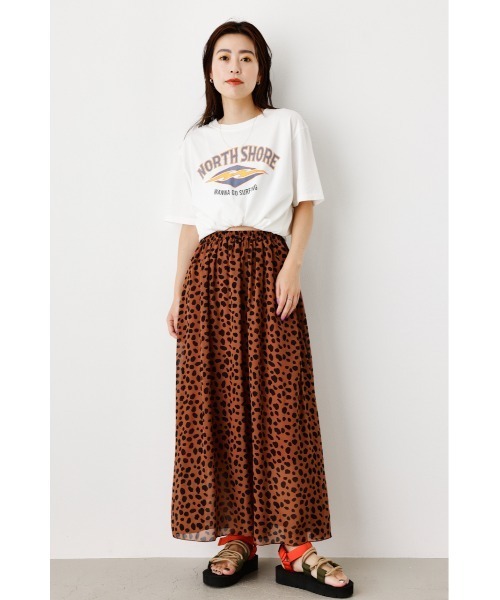 RODEO CROWNS WIDE BOWL（ロデオクラウンズワイドボウル）の「アニマルアソートプリントスカート（スカート・レディース・ブラウン系その他/ベージュ系その他/ホワイト系その他・FREE）」の12枚目の写真