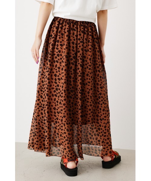 RODEO CROWNS WIDE BOWL（ロデオクラウンズワイドボウル）の「アニマルアソートプリントスカート（スカート・レディース・ブラウン系その他/ベージュ系その他/ホワイト系その他・FREE）」の17枚目の写真