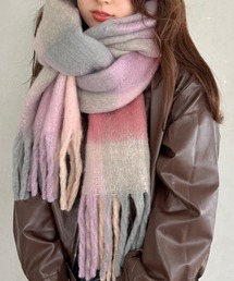 multi check muffler/マルチチェックボリュームフリンジマフラー