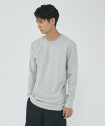 【JEMORGAN/ジェーイーモーガン】ワッフル クルーネック ロングスリーブ Tシャツ