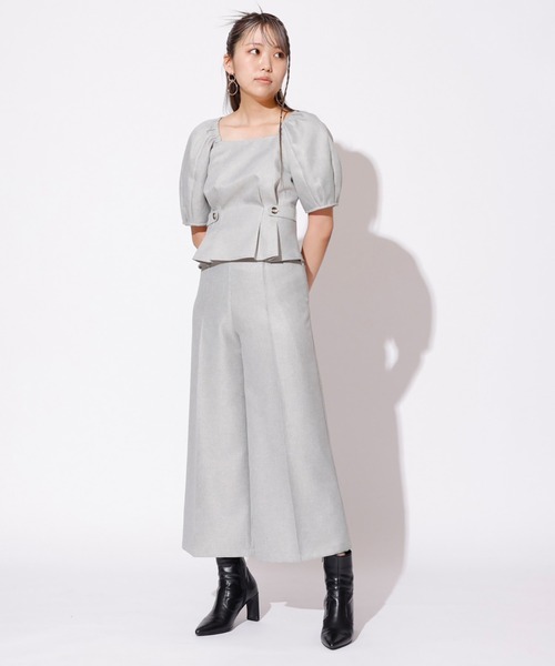 REDYAZEL（レディアゼル）の「センタープレスパンツ（その他パンツ・レディース・オフホワイト/サックスブルー/ブラウン・FREE）」の19枚目の写真