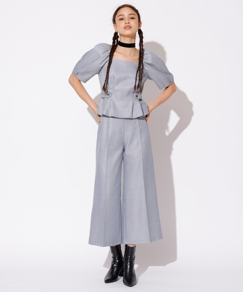 REDYAZEL（レディアゼル）の「センタープレスパンツ（その他パンツ・レディース・オフホワイト/サックスブルー/ブラウン・FREE）」の13枚目の写真