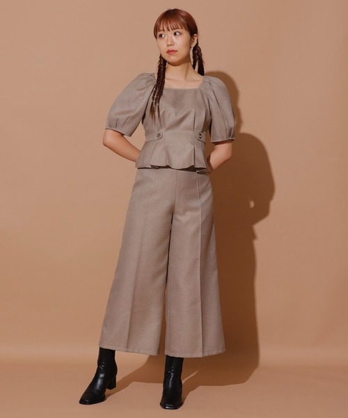 REDYAZEL（レディアゼル）の「センタープレスパンツ（その他パンツ・レディース・オフホワイト/サックスブルー/ブラウン・FREE）」の6枚目の写真