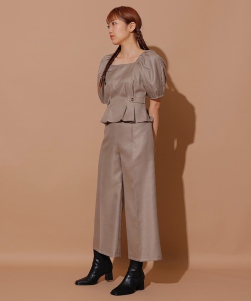 REDYAZEL（レディアゼル）の「センタープレスパンツ（その他パンツ・レディース・オフホワイト/サックスブルー/ブラウン・FREE）」の7枚目の写真