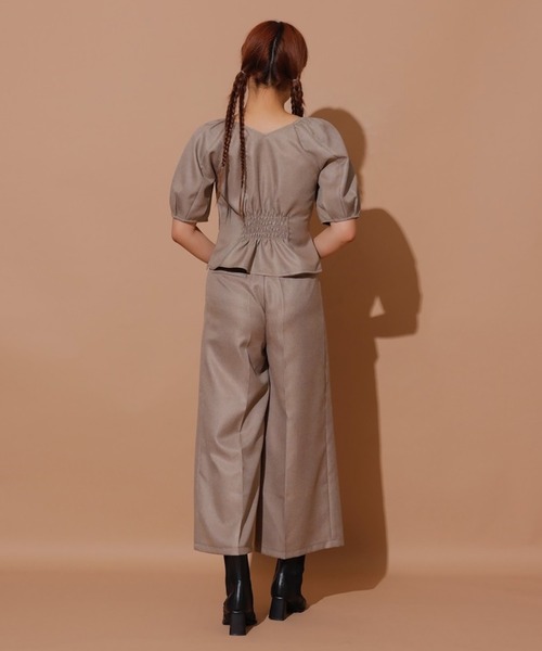 REDYAZEL（レディアゼル）の「センタープレスパンツ（その他パンツ・レディース・オフホワイト/サックスブルー/ブラウン・FREE）」の8枚目の写真