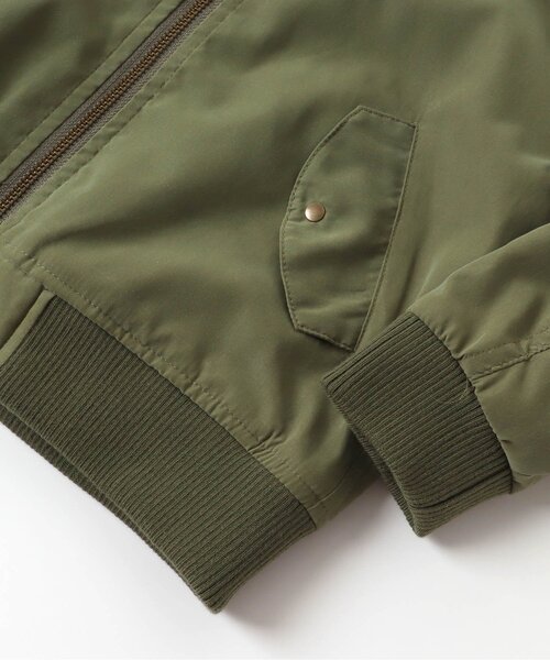 BREEZE（ブリーズ）の「【WEB限定】MA-1ジャケット（MA-1・キッズ・チャコール/ブラウン/カーキ・150/130/100/120/80/90/110/140）」の14枚目の写真