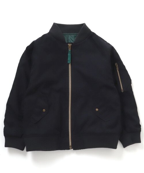 BREEZE（ブリーズ）の「【WEB限定】MA-1ジャケット（MA-1・キッズ・チャコール/ブラウン/カーキ・150/130/100/120/80/90/110/140）」の9枚目の写真