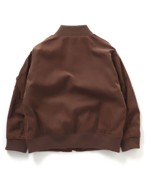 BREEZE（ブリーズ）の「【WEB限定】MA-1ジャケット（MA-1・キッズ・チャコール/ブラウン/カーキ・150/130/100/120/80/90/110/140）」の8枚目の写真