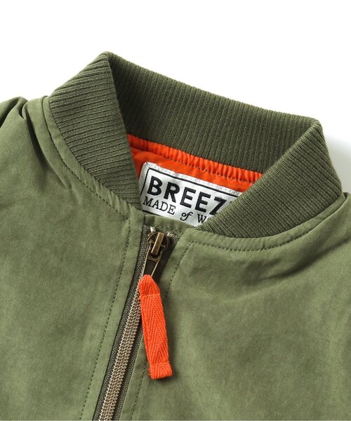 BREEZE（ブリーズ）の「【WEB限定】MA-1ジャケット（MA-1・キッズ・チャコール/ブラウン/カーキ・150/130/100/120/80/90/110/140）」の15枚目の写真