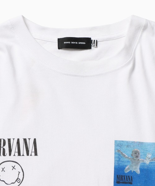 GOOD ROCK SPEED(グッドロックスピード)の「GOOD ROCK SPEED/グッドロックスピード NIRVANA Tシャツ(Tシャツ/カットソー・メンズ・ホワイト・XL/M)」の7枚目の写真