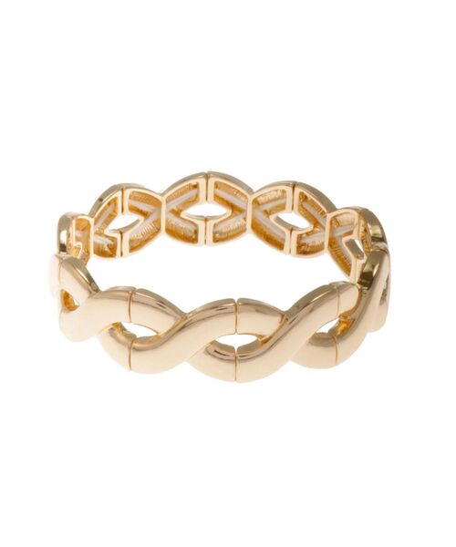 EVRIS（エヴリス）の「WIDE CHAIN 2SET バングル（バングル/リストバンド・レディース・ゴールド/シルバー・FREE）」の4枚目の写真