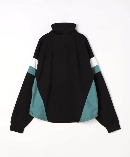 179/WG(イチナナキュウダブルジー)の「異素材配色ハーフZIPプルオーバー(Tシャツ/カットソー・レディース・ブラック/オフホワイト/ブルー/ブラックミックス・FREE)」の7枚目の写真