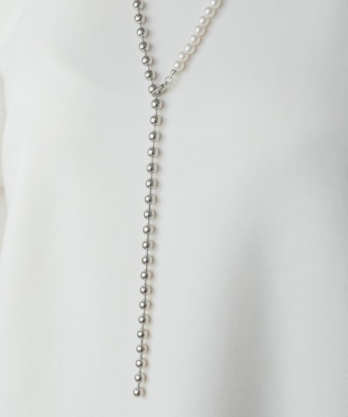 Bou Jeloud(ブージュルード)の「パールコンビネックレス(ネックレス・レディース・シルバー/ゴールド・ONESIZE)」の5枚目の写真