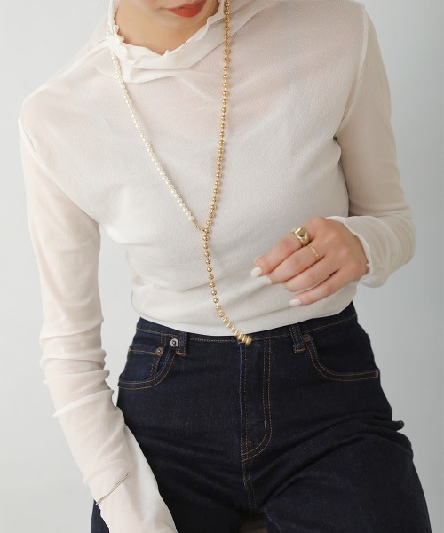 Bou Jeloud(ブージュルード)の「パールコンビネックレス(ネックレス・レディース・シルバー/ゴールド・ONESIZE)」の9枚目の写真