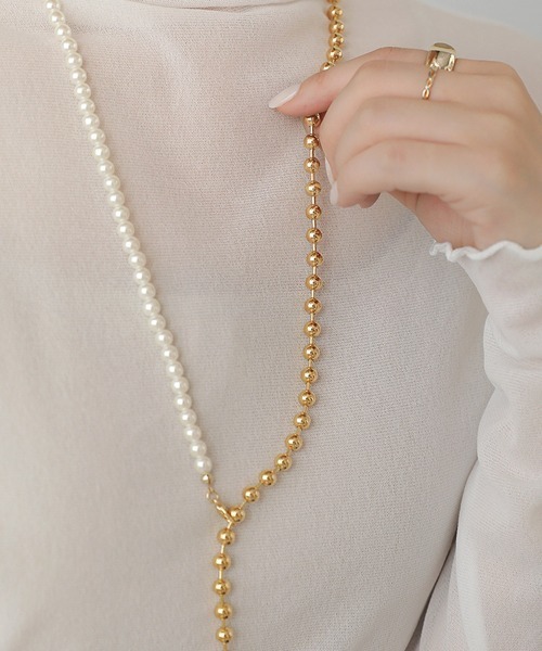 Bou Jeloud(ブージュルード)の「パールコンビネックレス(ネックレス・レディース・シルバー/ゴールド・ONESIZE)」の10枚目の写真