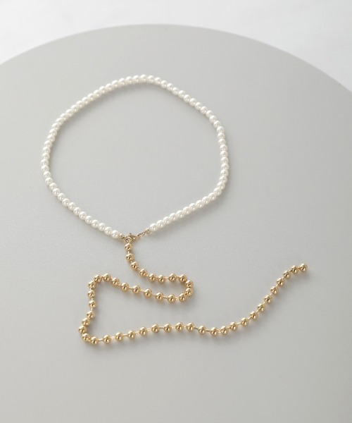 Bou Jeloud(ブージュルード)の「パールコンビネックレス(ネックレス・レディース・シルバー/ゴールド・ONESIZE)」の16枚目の写真
