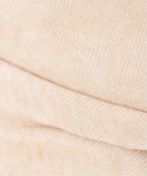 LBC（エルビーシー）の「起毛ジャージータックキャスケット（キャスケット・レディース・オフホワイト/ベージュ/チャコールグレー・FREE）」の7枚目の写真