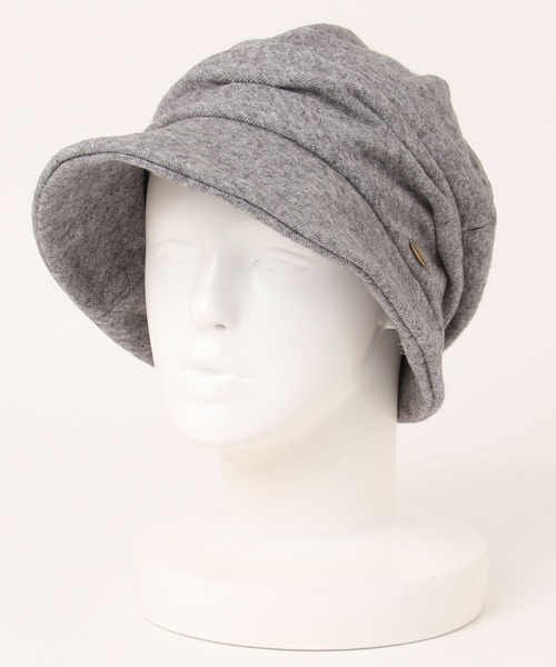 LBC（エルビーシー）の「起毛ジャージータックキャスケット（キャスケット・レディース・オフホワイト/ベージュ/チャコールグレー・FREE）」の2枚目の写真