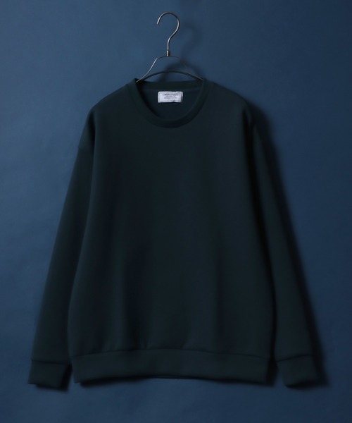 ANPAS（アンパス）の「Soft Cardboard Knit Oversized Sweatshirt/別注 ソフトダンボールニット オーバーサイズ トレーナー（スウェット・メンズ・アイボリー/ブラック/グレイッシュベージュ/チャコールグレー/ネイビー/ダークグリーン/ブラック系その他2/ホワイト系その他2/ブラック系その他/ホワイト系その他・L/LL/M）」の9枚目の写真