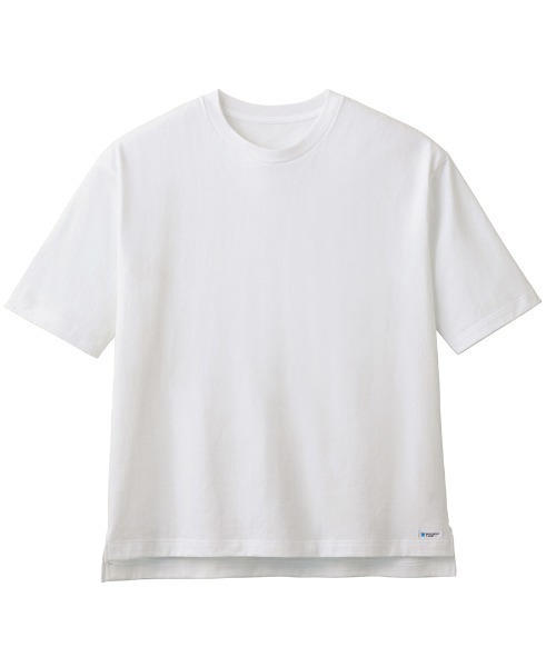GUNZE(グンゼ)の「COOLMAGIC/クールマジック 5分袖Tシャツ UVカット(Tシャツ/カットソー・メンズ・ブルー系その他/ホワイト/ローズ/ベージュ・X-LARGE/LARGE/MEDIUM)」の1枚目の写真