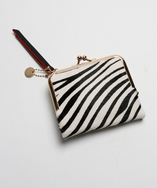 FUNALIVE（ファンアライブ）の「Pisoraro ハラコ　がま口ミニ財布（財布・レディース・ホワイト系/ホワイト系1/ブラウン系/ホワイト系3/ホワイト系2/ブラウン系1・FREE）」の3枚目の写真