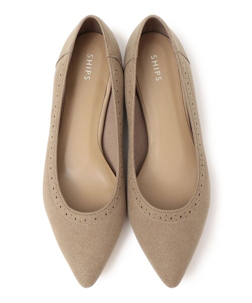 SHIPS（シップス）の「メダリオン ポインテッド フラット パンプス（パンプス・レディース・ベージュ系その他/グレー・37.5/36.5/37/36）」の5枚目の写真