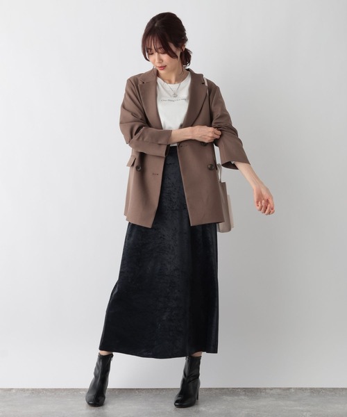 GLOBAL WORK（グローバルワーク）の「Ｗテーラージャケット/969683（テーラードジャケット・レディース・ダークブルー/ダークブラウン・FREE）」の10枚目の写真